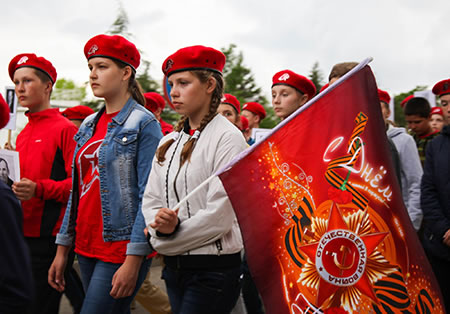 В детских центрах Минпросвещения России проходят мероприятия, приуроченные ко Дню Победы